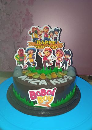 Foto resep Puding Ultah Coklat - Tema Boboiboy