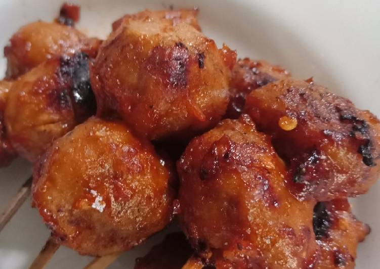 Bakso bakar pedas manis