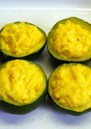 A picture of Gem Squash and sweetcorn.