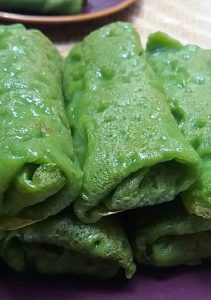 Foto resep Dadar gulung pandan praktis 😊