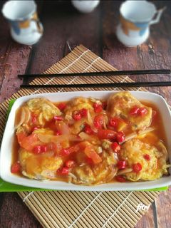 Foto resep Telur dadar saos asam manis