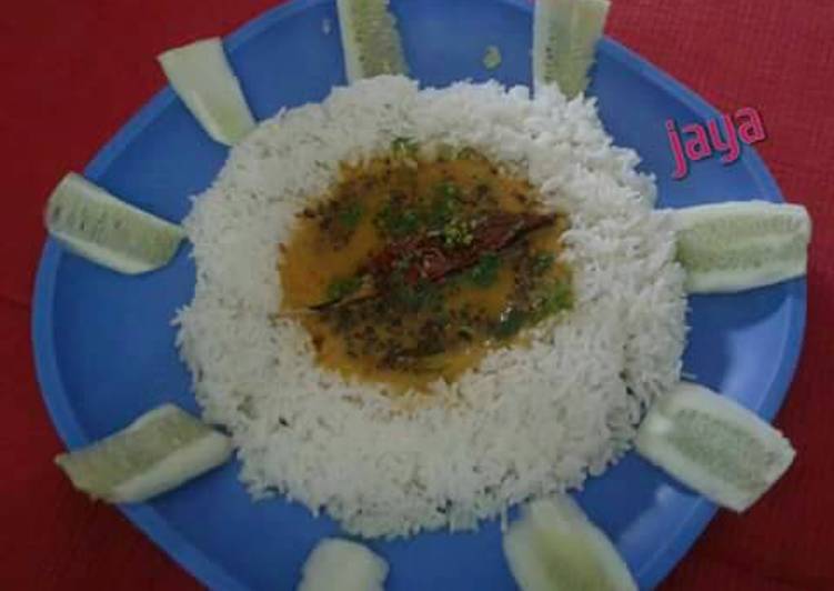 Simple Way to Prepare Delicious Dal Chawal for prasad