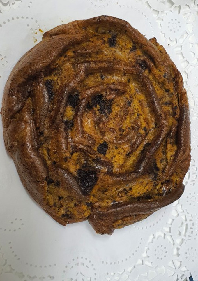Una foto de Bizcocho de zanahoria y chocolate sin azúcar