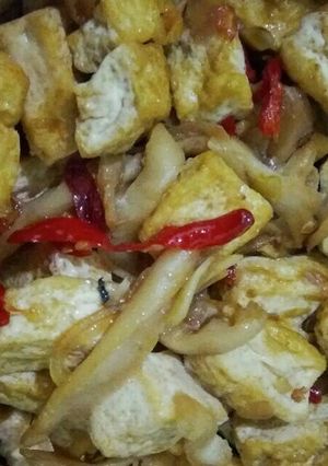 Foto resep Tumis jamur tiram& tahu