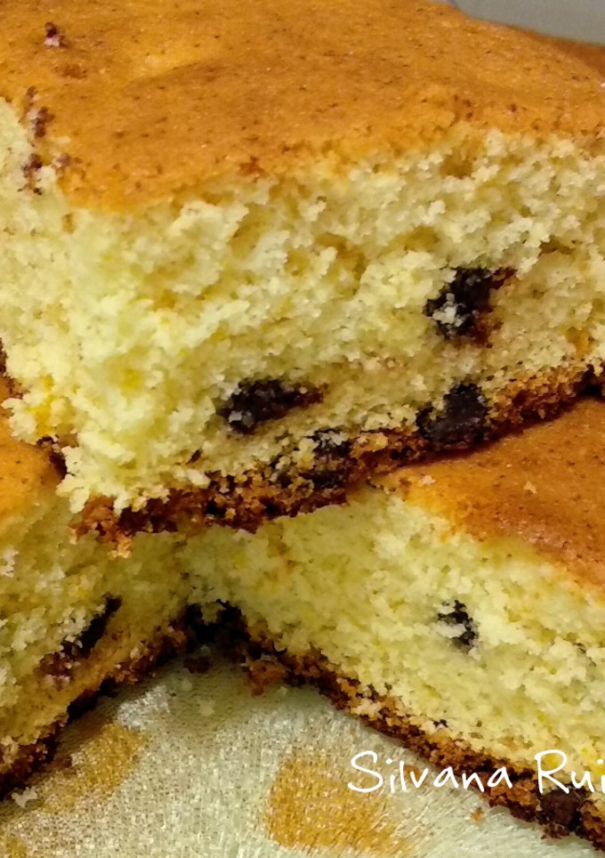 Una foto de 120.🍰Bizcocho de naranja y pepitas de chocolate🍊🍫
