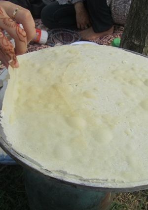عکسی از دستور نان محلی