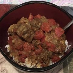 A picture of Slow Cooker Goat Curry (myheartbeets.com).