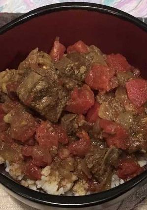 A picture of Slow Cooker Goat Curry (myheartbeets.com).