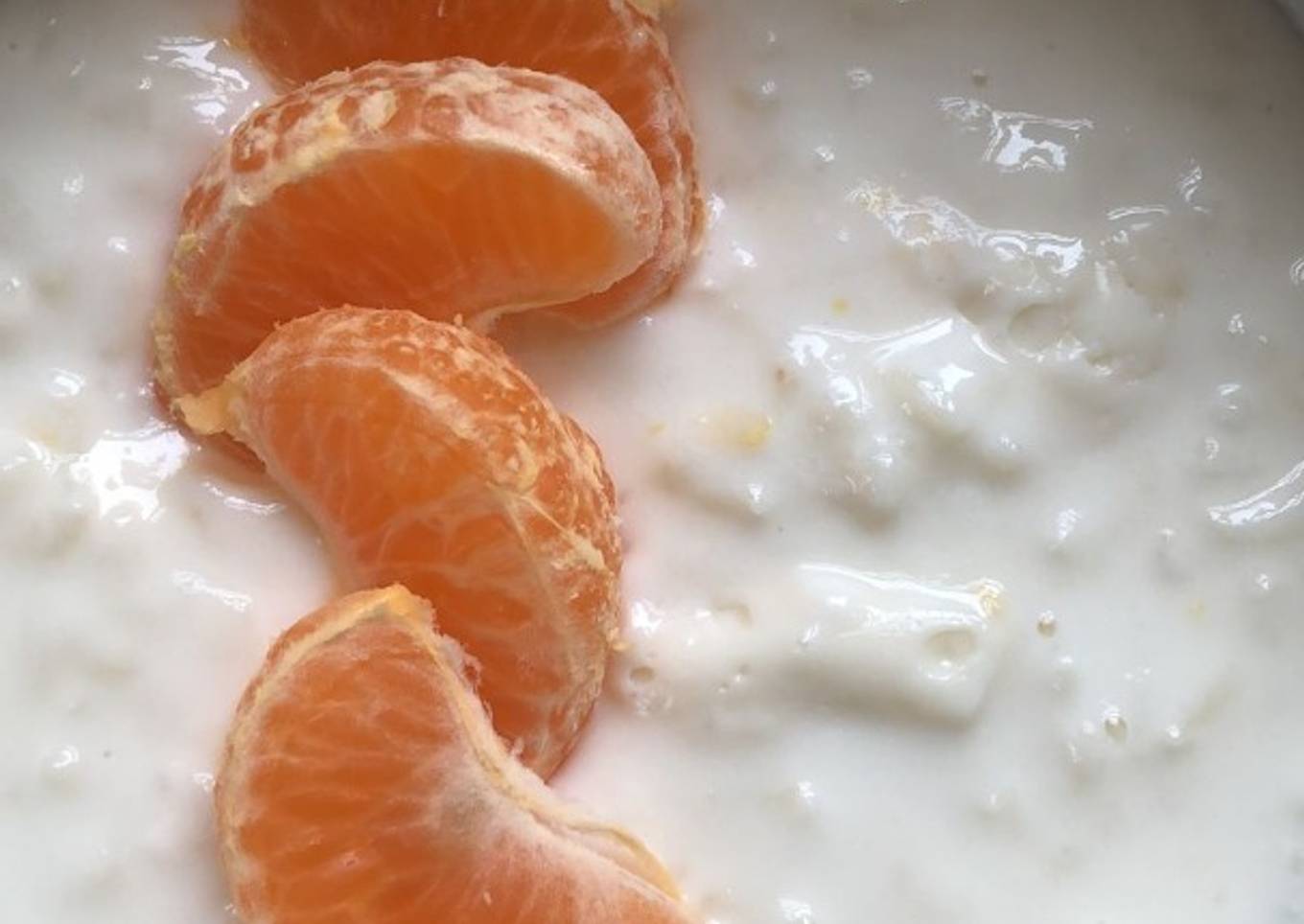 Arroz con leche a los cítricos