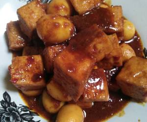 Masakan Unik Semur tahu telur puyuh alakadarnya 😅 Nikmat Lezat