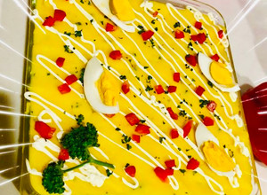 Una foto de Causa Limeña  Rellena con Pollo!!