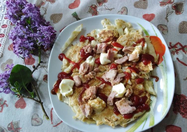 Steps to Make Homemade Okonomiyaki italo-giapponese vegetariano 🇮🇹🇯🇵