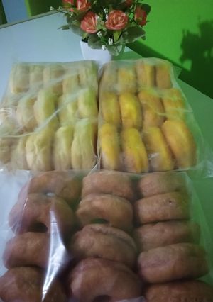 Foto resep Donut kentang,labu dan ubi ungu froozen