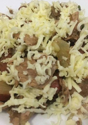 Foto resep Tumis Tuna Sosis Tabur Keju (Keto Friendly) 😍