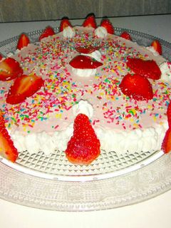 Una foto de Tarta mousse de fresa