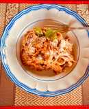 Mis tallarines frescos de huevo con ragú
