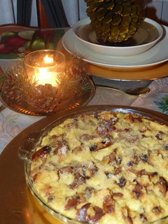 Una foto de Pudding de panettone