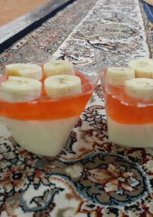 عکسی از دستور ژله دورنگ