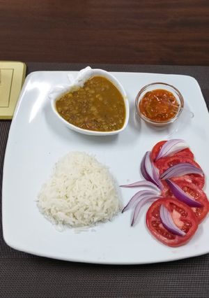 A picture of Green Grams & Rice#My staple food contest.