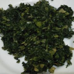 A picture of Fried terere.
