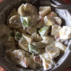 A picture of Curd fruit salad.