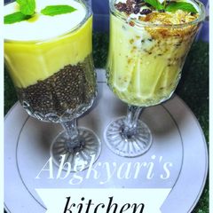 Yogurt chia seeds parfait 🥰 A picture of Yogurt chia seeds parfait 🥰.