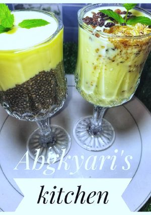 A picture of Yogurt chia seeds parfait 🥰.
