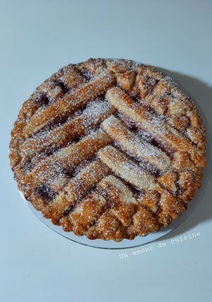 Une photo de Tarte à la confiture de fraises 🍓