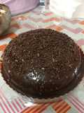 Kek Coklat Moist dengan Coklat Ganache Konfem Sedap