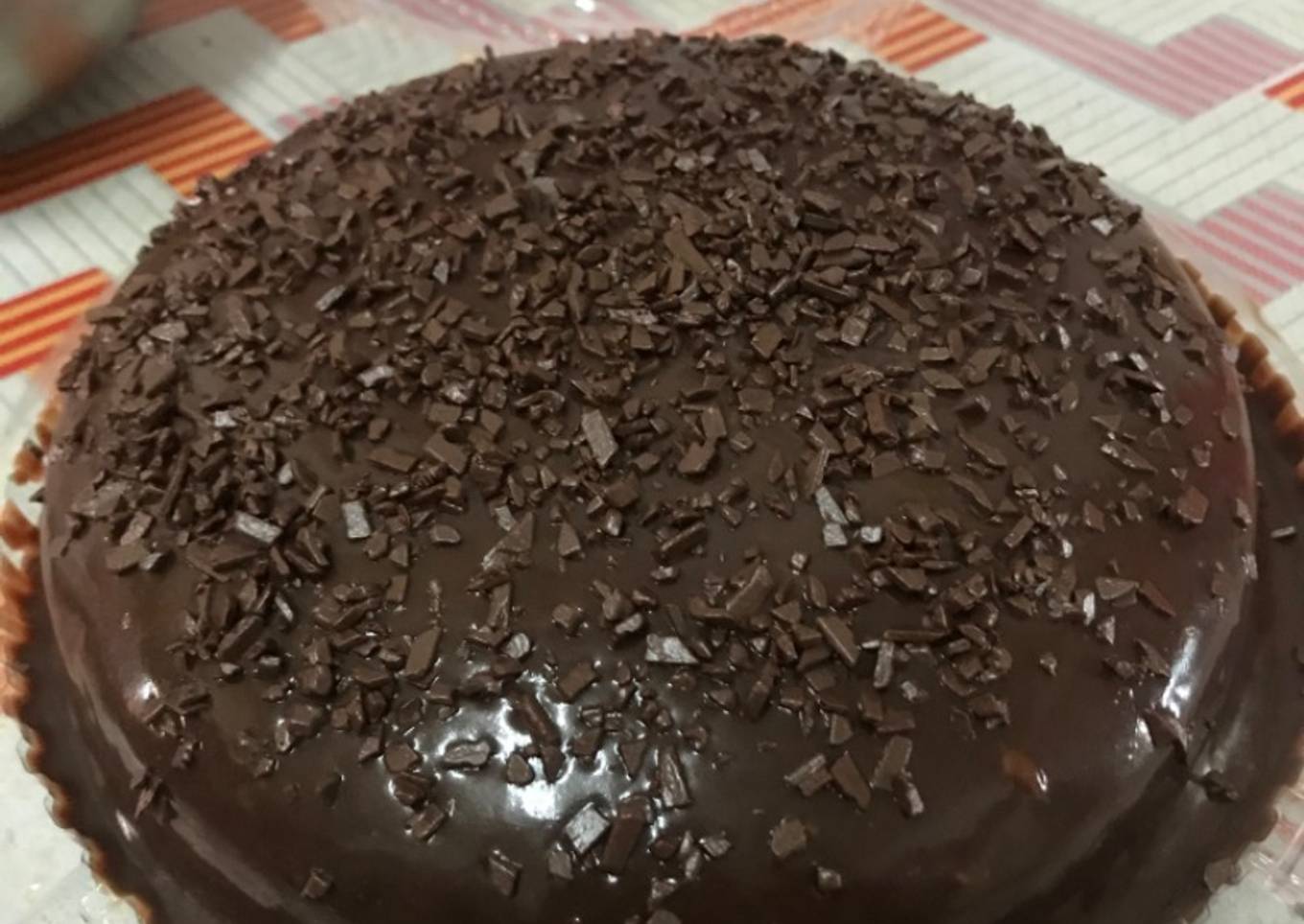 Kek Coklat Moist dengan Coklat Ganache Konfem Sedap