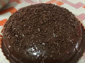Gambar Kek Coklat Moist dengan Coklat Ganache Konfem Sedap