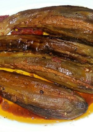 عکسی از دستور بادمجون کباب گیلانی