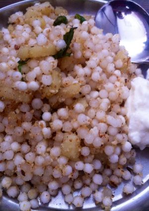 A picture of Sabudana Khichadi.