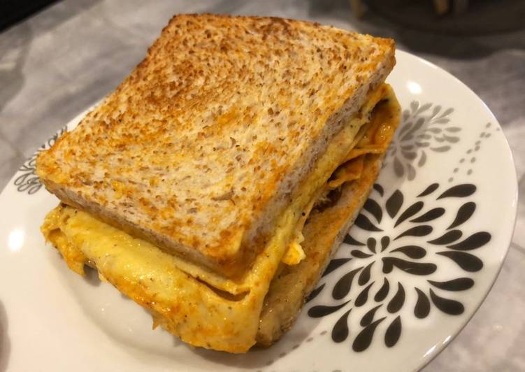 La Recette Pas à Pas Omelette sandwich