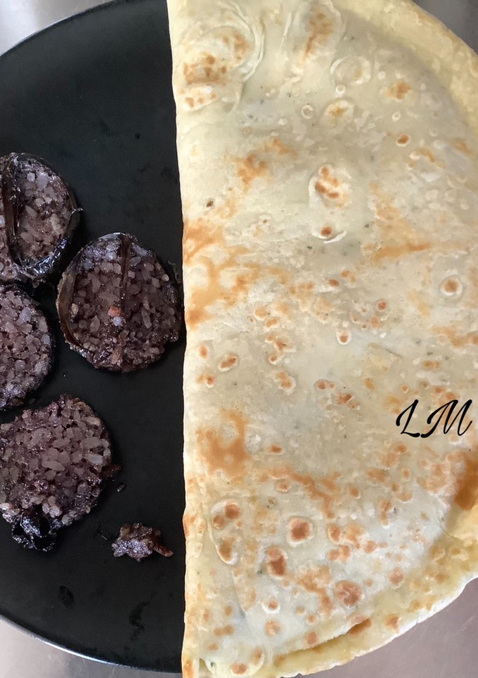 Una foto de Creps rellenos de carne