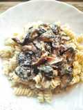 Fusilli με μανιτάρια Shiitake και κρέμα γάλακτος