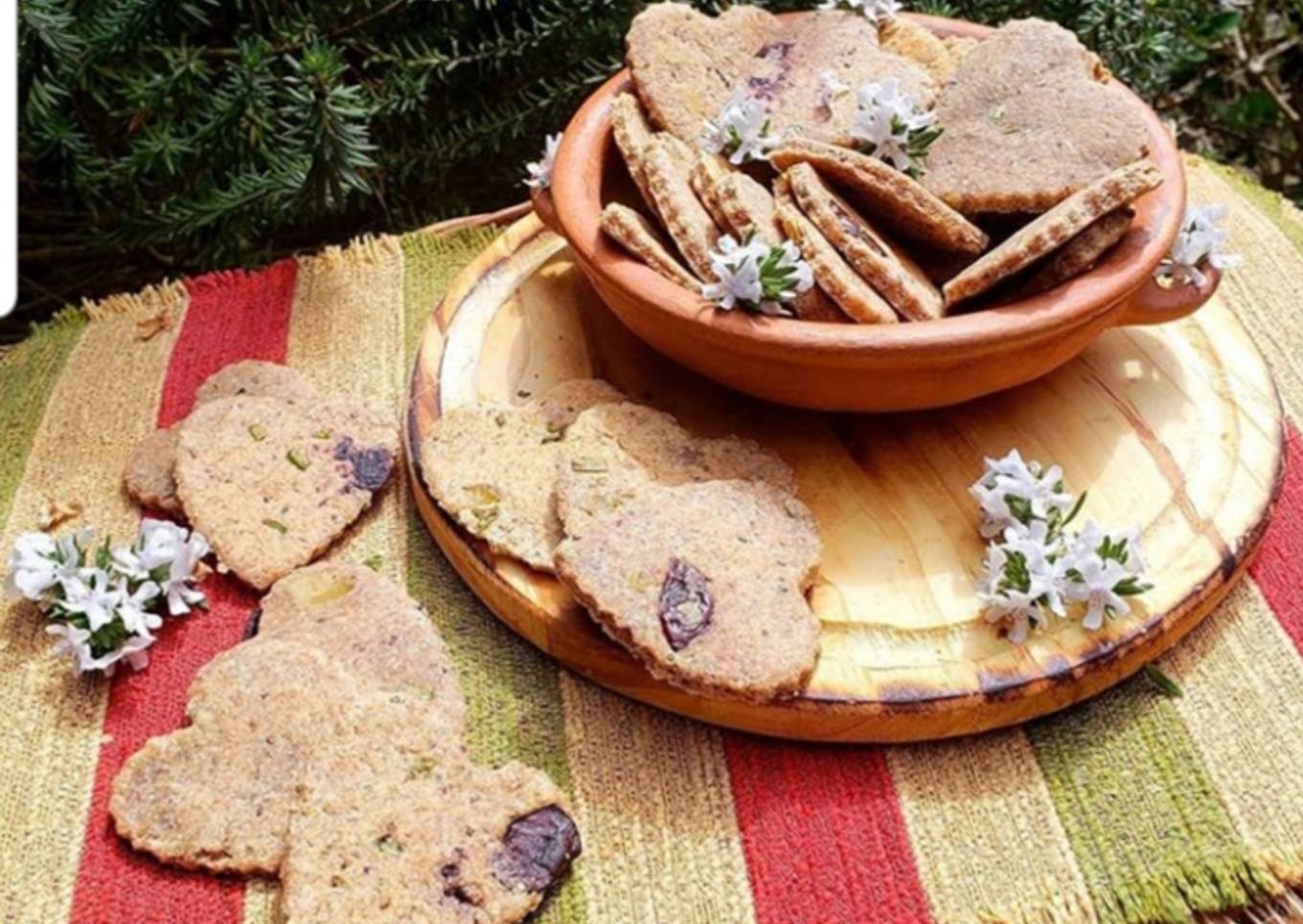 Galletas integrales de queso🧀 y aceitunas🍃