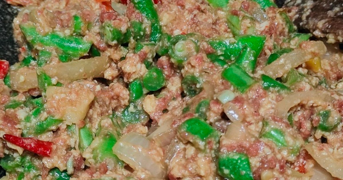 Kornet sapi + buncis