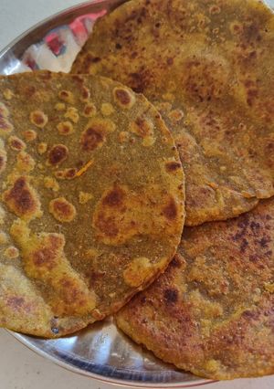 A picture of Hidden veg and grains paratha.