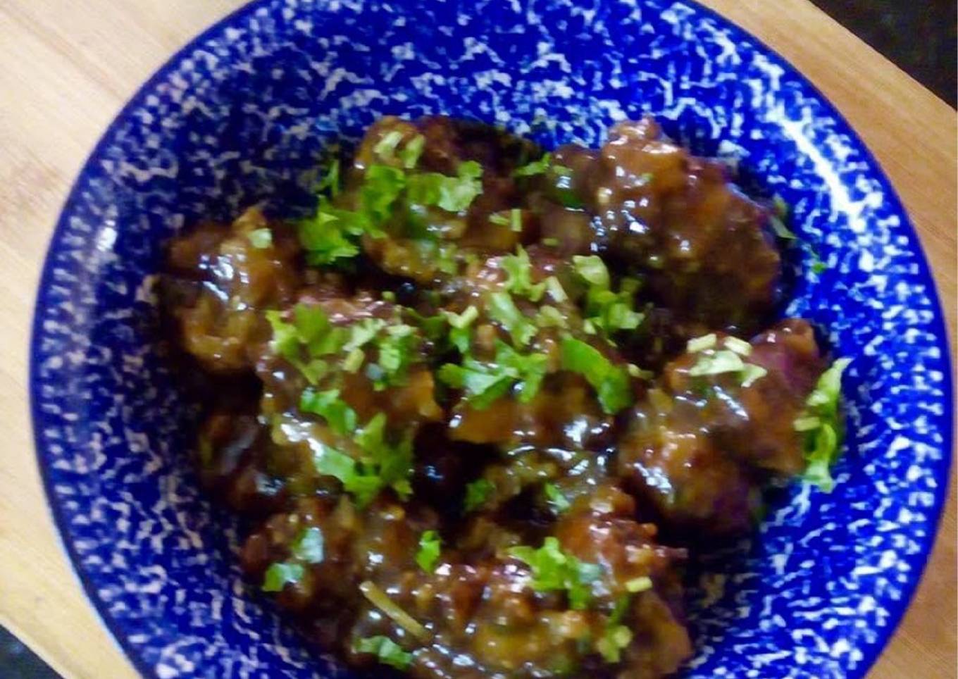 Leftover rice manchurian