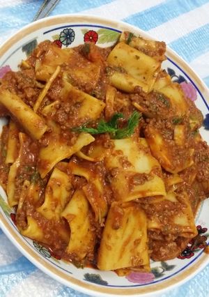 صورة لوصفة معكرونه باللحم 😋😋