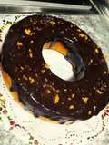 Bizcocho de Naranja con Cobertura de Chocolate Negro