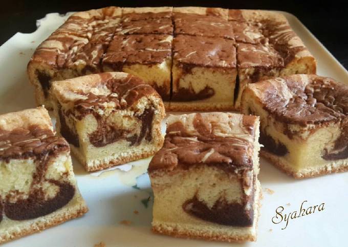 Resep Cake Marmer Pak Sahak All In One Method Oleh Syahara Kitchen Cookpad 0927