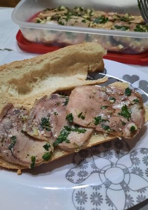 Una foto de Lengua en olla a presión