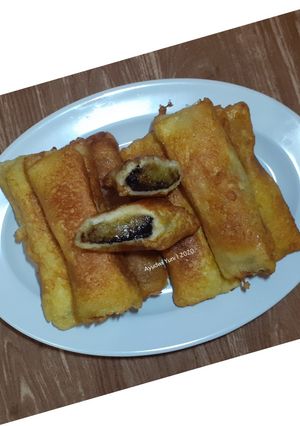 Foto resep Roti Gulung Pisang Cokelat