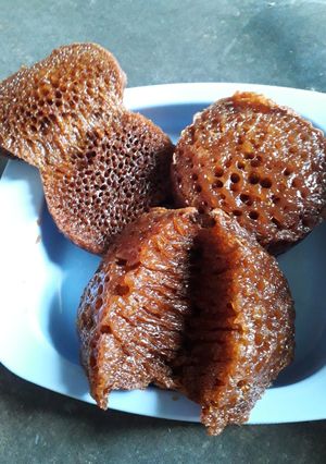Foto resep Bolu karamel / sarang semut 😁Mini