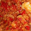Balado tempe + udang