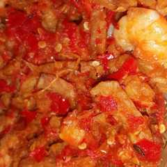 รูปของ Balado tempe + udang