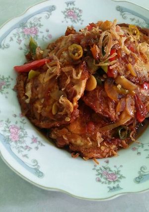 Foto resep Telur ceplok masak kecap