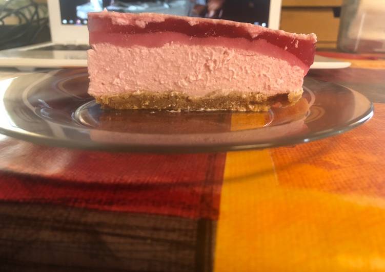 Tarta de Mousse de fresa y yogurt (Mambo/Thermomix)